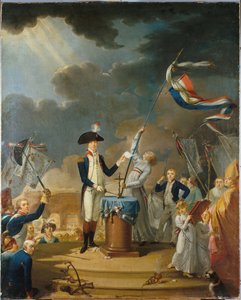 Přísaha La Fayette na Festivalu federace, 14. července 1790, 1791. od Unbekannt