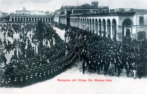 Přijetí biskupa Mariana Solera, Montevideo, Uruguay, c1900 od Unbekannt