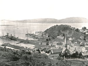 Město a přístav, Port Chalmers, Nový Zéland, 1895. od Unbekannt