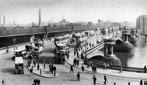 Dva mosty v Blackfriars, Londýn, 1926-1927 od Unbekannt