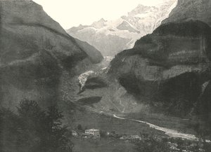Údolí, Grindenwald, Švýcarsko, 1895. od Unbekannt