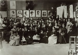 Ženy Académie Julian, 1880-1890. od Unbekannt