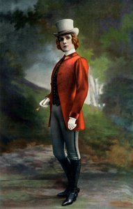 Variety divadlo. Netopýr - princ Orlofsky. - Slečna Eve Lavalliere, 1904. od Unbekannt