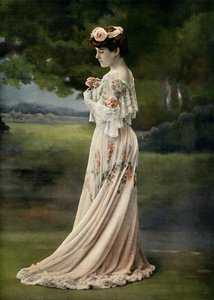 Divadlo du Vaudeville. - LEsboufe - Suzanne Despres, role paní Richterové-Paní Belgrandové, 1904. od Unbekannt