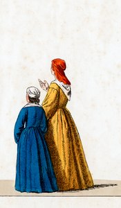 Divadelní kostýmní návrh pro Shakespearovu hru Jindřich VIII., 19. století od Unbekannt