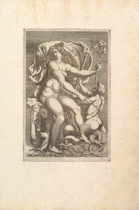 Thetis Sedící s Tritonem, 16. století. od Unbekannt