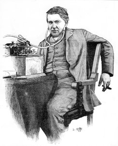 Thomas Alva Edison, americký vynálezce, c1906 od Unbekannt
