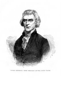 Thomas Jefferson, třetí prezident Spojených států, 1872 od Unbekannt