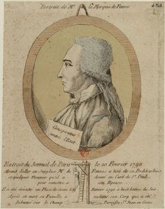 Thomas de Mahy, markýz de Favras 1744-1790. Z Journal de Paris z 20. února 1790, 1790. od Unbekannt
