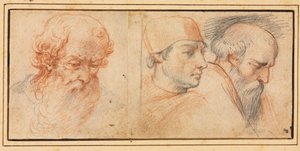 Three Head Studies, 1600s. od Unbekannt