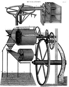 Mlátička Andrew Meikle, skotský vynálezce a mlynář, 1811 od Unbekannt
