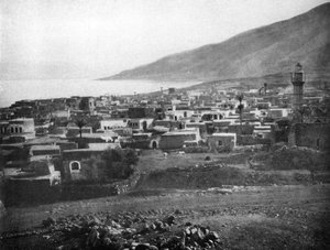 Tiberias a Galilejské jezero, 1926 od Unbekannt