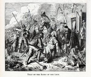 Tilly na břehu Lechu, 1882 od Unbekannt