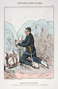Parisian Tirailleurs, obléhání Paříže, 1870-1871 od Unbekannt