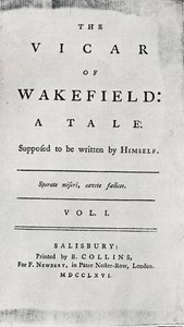 Titulní strana Vicar of Wakefield, 1766 od Unbekannt