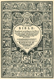 „Titulní stránka ženevské bible“, 1614, 1943. od Unbekannt