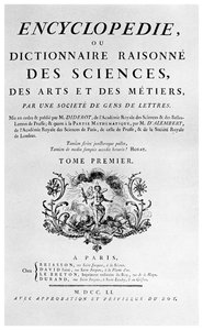 Titulní strana encyklopedie Denis Diderots, 1751 1956 od Unbekannt