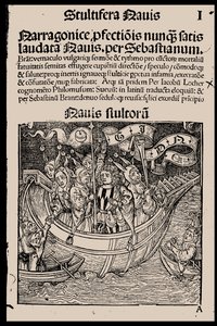 Titulní strana knihy Ship of Fools od Sebastiana Branta, 1497. od Unbekannt