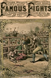 Druhý boj Toma Springse s Jackem Langanem, 1824, konec 19. nebo začátek 20. století od Unbekannt