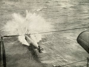 Vstup torpéda do vody, 1919. od Unbekannt