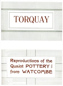 Torquay - Reprodukce kuriózní keramiky z Watcombe, 1919 od Unbekannt