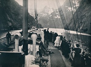 Turistický parník ve fjordu Trold, 1914. od Unbekannt