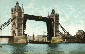Tower Bridge, Londýn, 1906. od Unbekannt