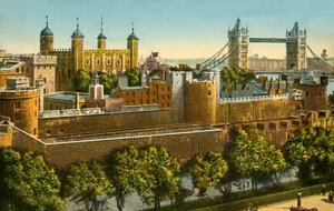 Tower Bridge a Tower of London, c1910. od Unbekannt