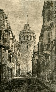 Věž Galata, Konstantinopol, 1890. od Unbekannt