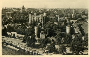 Londýnský Tower. Celkový pohled z jihu, c1920. od Unbekannt