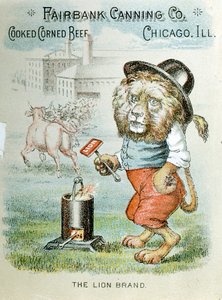 Obchodní karta pro Fairbank Canning Company, Chicago, Illinois, c1890 od Unbekannt