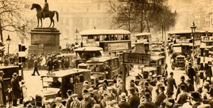 Provoz na Trafalgar Square, Londýn, 1933. od Unbekannt