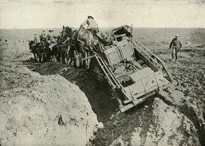Dopravní potíže na frontě, 1919. od Unbekannt