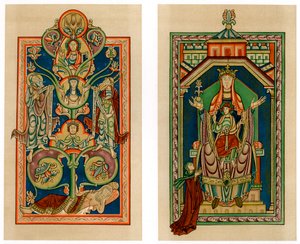 Strom Jesseho a Panny a dítěte na trůn, c1130-1140 od Unbekannt