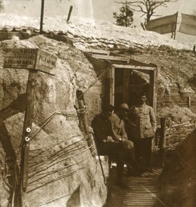 Příkopy, Champagne, severní Francie, c1914-c1918 od Unbekannt