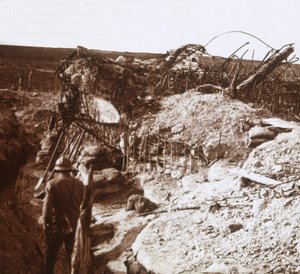Příkopy, Mont Haut, severní Francie, c1914-c1918 od Unbekannt
