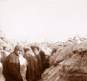Příkopy, Tahure, severní Francie, c1914-c1918 od Unbekannt