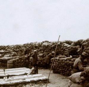 Příkopy v Mamelon Vert, Nieuwpoort, Flanders, Belgie, c1914-c1918 od Unbekannt