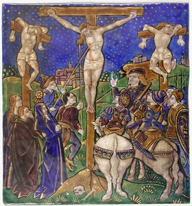 Triptych Panel s Ukřižováním, francouzština, začátek 16. století. od Unbekannt
