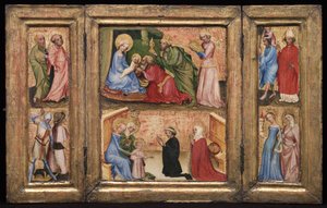 Triptych s Klaněním tří králů , c. 1424. od Unbekannt
