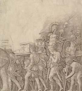 Triumph of Caesar: Vojáci nesoucí trofeje, ca. 1490. od Unbekannt