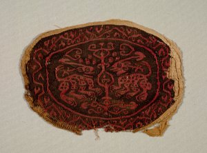 Dvě konfrontovaná zvířata z tuniky, 700-800. od Unbekannt