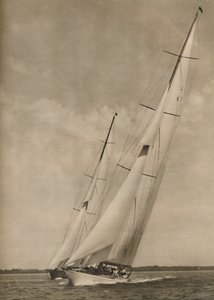 Dvě slavné jachty ve vzrušující soutěži, 1936 od Unbekannt