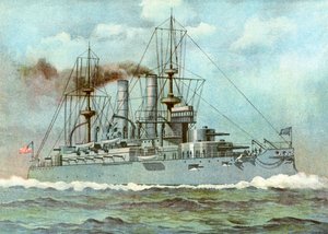 USS Kearsarge , americká bitevní loď, 1898 od Unbekannt