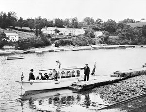Spojené království: Pohled na řeku Fal. Feock, Cornwall, od Unbekannt