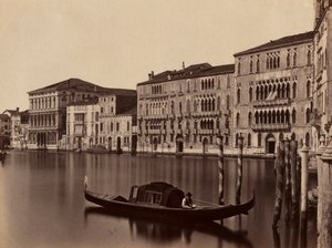 Benátská gondola bez názvu, konec 19. století. od Unbekannt