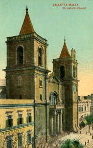 Valletta Malta – Kostel sv. Jana, c1918-c1939. od Unbekannt