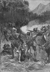 Vasco Nunez De Balboa se probojovával do Kordiller, c1513 1908 od Unbekannt