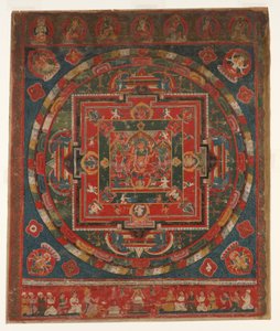 Vasudhara Mandala, datovaný do roku 1777 Samvat 897. od Unbekannt
