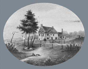 Vechte House v Gowannus, Brooklyn, New York, 1865. od Unbekannt
